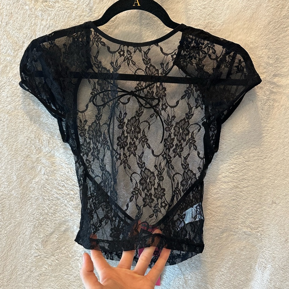 Black Lace Top